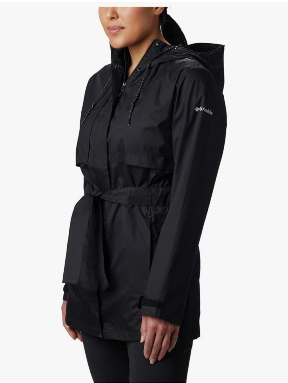 Columbia Pardon My Trench II Rain Jacket, Black, 2X